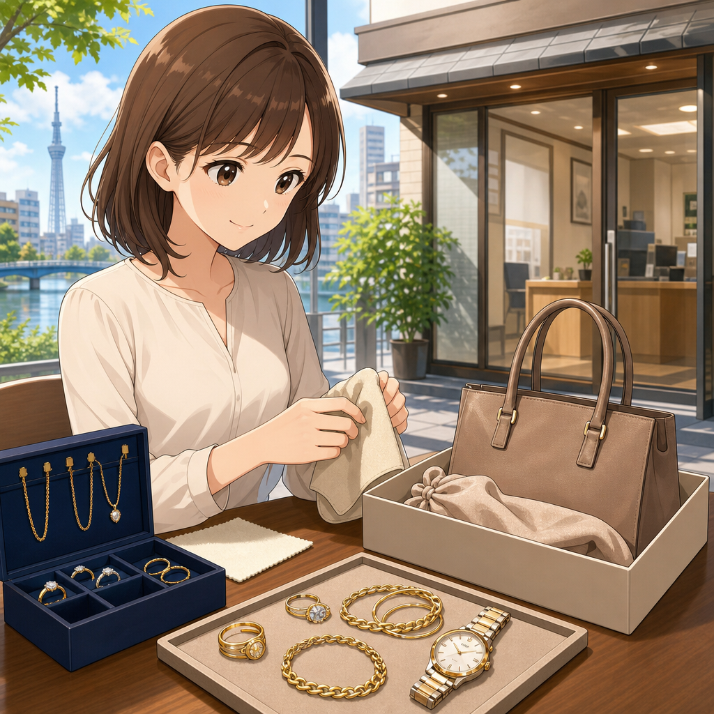 葛飾区の買取店へ行く前の貴金属・ブランド品準備