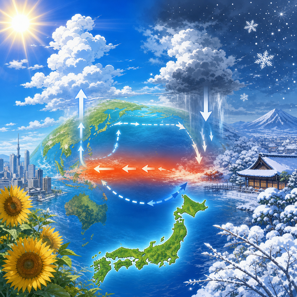 エルニーニョで日本の夏と冬の天気が変わる理由